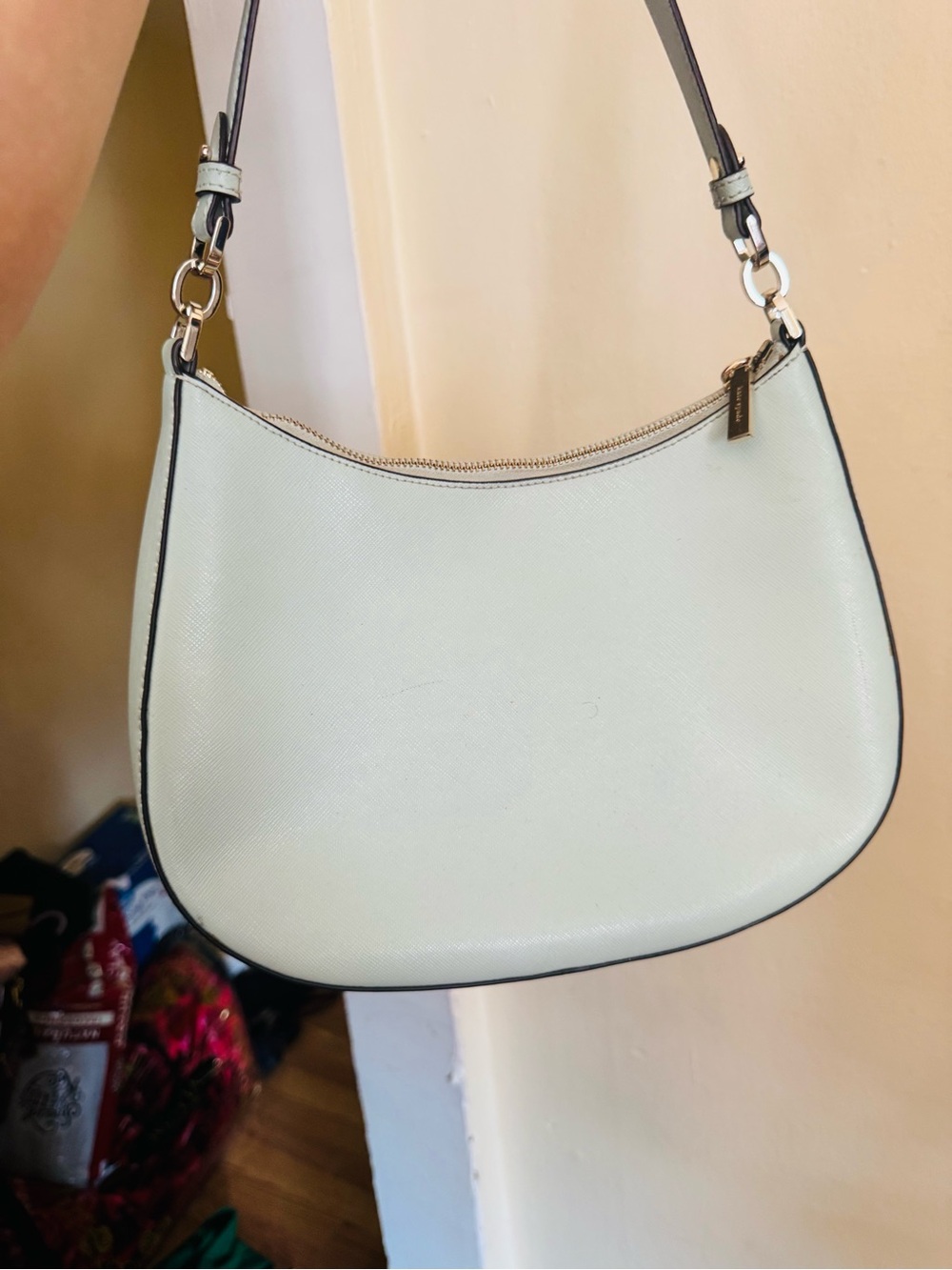 kate spade Light Blue Pebbled Leather Shoulder Bag - Picture 7 of 7